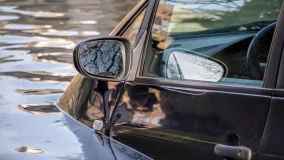 Car flooded in water up to mirror how to minimize damage