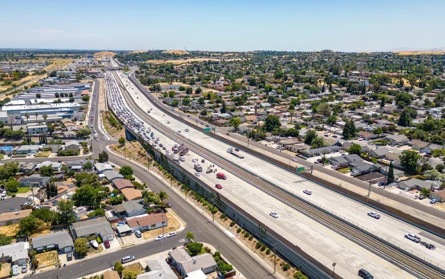 A Drone photo over a flipped car on highway 4 in Antioch, California – Antioch, cheap car insurance in California