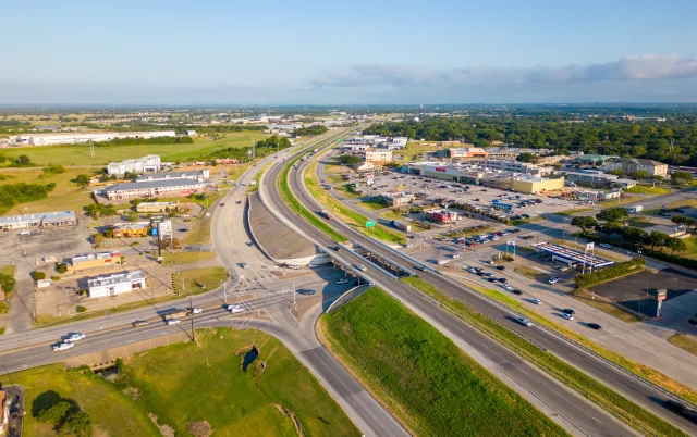 Aerial drone photography showcasing Brenham, Texas, USA – Brenham, cheap car insurance in Texas