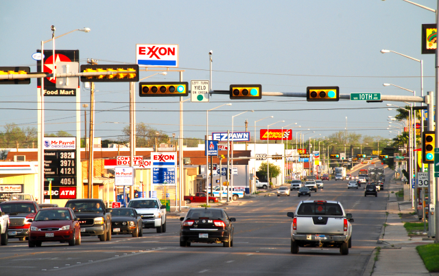 Main street in small town of Del Rio close to the Mexican border – Del Rio, cheap car insurance in Texas