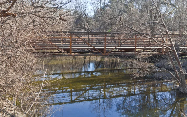 Bridge at Brushy Creek Regional Trail – cheap car insurance in Pearsall, Texas.